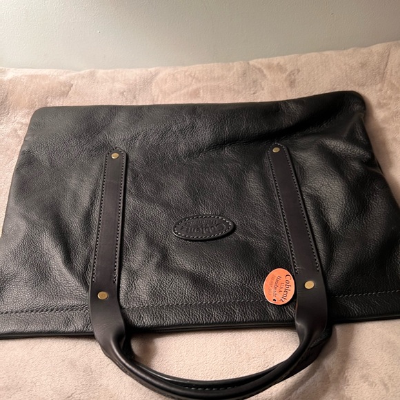 Coblentz black leather briefcase / tote - Picture 9 of 10